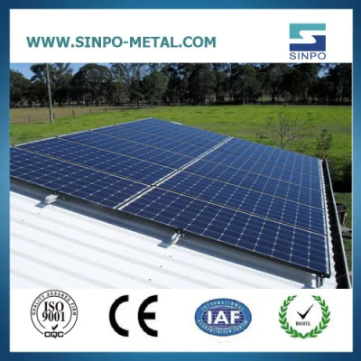 Sistema di supporto per pannelli solari Telaio di supporto per pannelli solari per sistema di energia solare con tetto ondulato